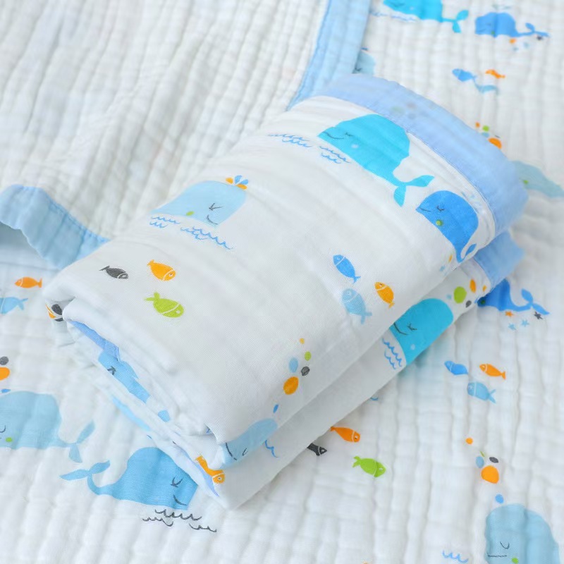 Toallas de gaza para bebés de seis capas de espuma de alta densidad para niños, toallas de baño para bebés, toallas de almuerzo para niños image 10