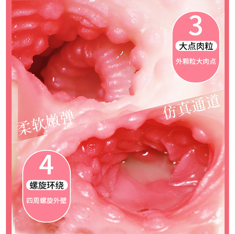 Jiuai Airplane Cup Male Masturbator TPE Manual Stroker with Realistic Inverted Mold — detail image 12