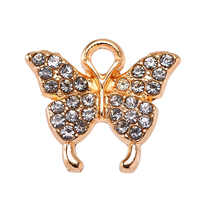 20 Pièces/Paquet Alliage Strass Forme De Cœur Couronne Papillon Pendentif display picture 10