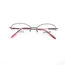 601记忆钛合金眼镜框女士记忆半框眼镜架