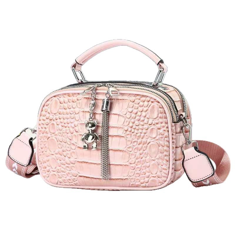 Temperamento bolso pequeño nuevo tipo de mochila casual con patrón de cocodrilo bolso multicapa bolso de moda bolsas transfronterizas