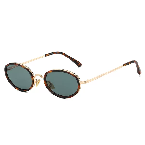 2026 New Cross-Border European and American Fashion Metal Sunglasses for Men, Oval Trendy Simple Style, Amazon Hot-Selling Sunglasses for Women