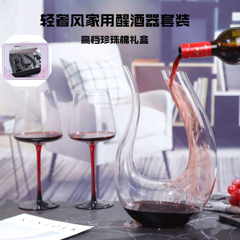 Vaso de vino de borgoña de vidrio rojo muy negro vasos de vino de champán hermoso y generoso vasos de vino de corbata negra al por mayor