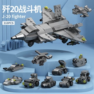 乐乐兄弟小颗粒战鹰傲空小车儿童玩具益智拼装积木拼插拼搭警车