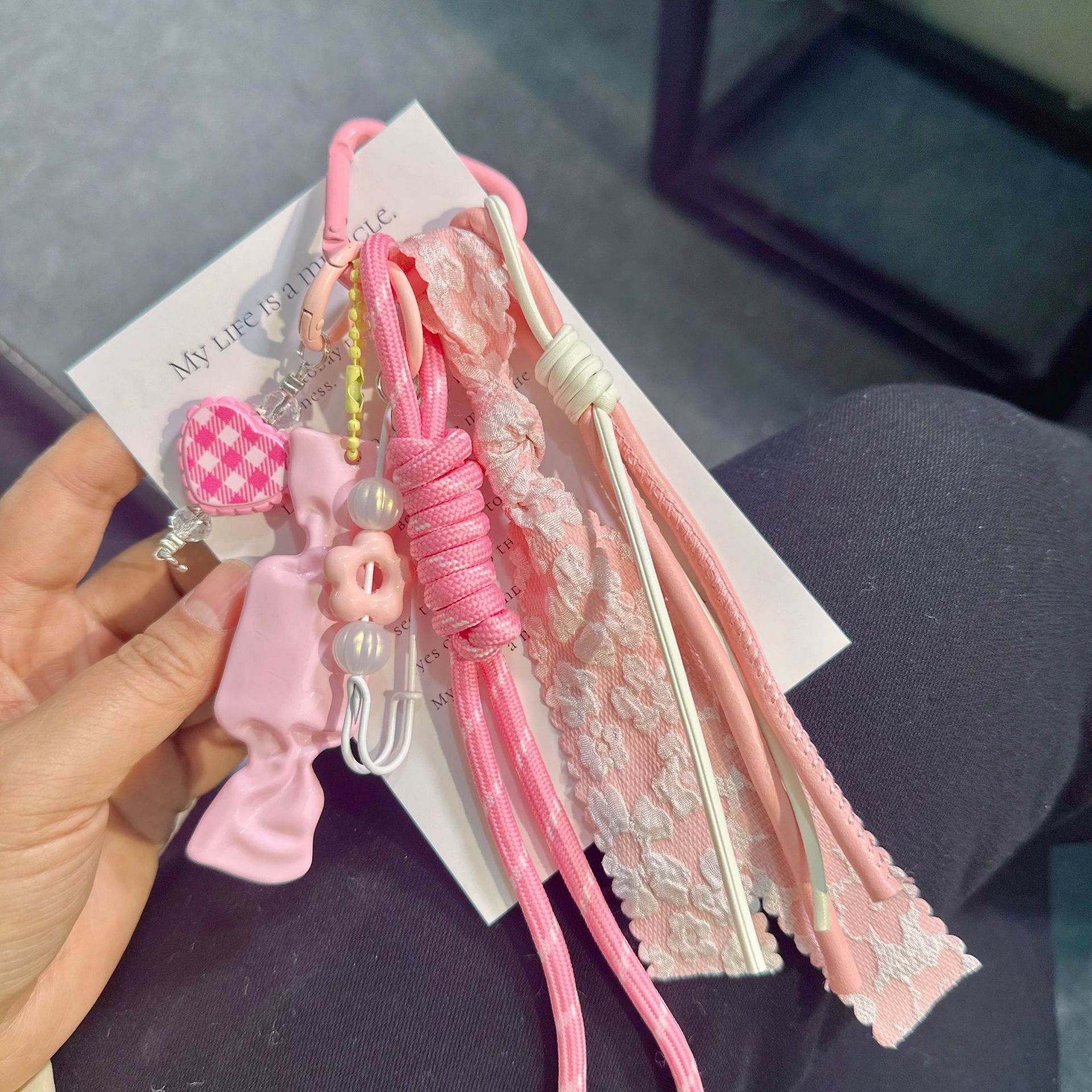 新款包包挂件棒球套钥匙绳子抖音小红书网红热卖包挂手机绳钥扣