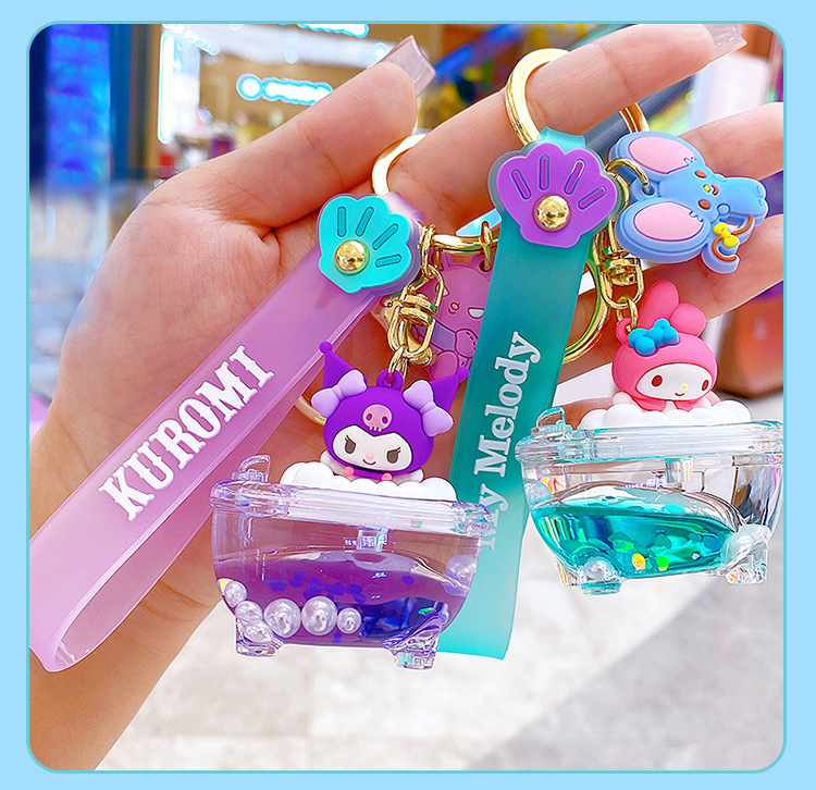 Unisex Gender Cute Style Cute Cartoon Character PVC Arylic Alloy Unisex Bag Pendant Keychain