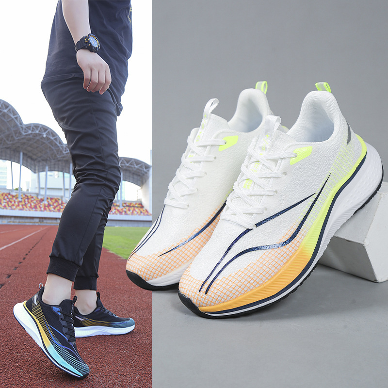 Fujian Jinjiang Brand Men's Shoes Chitu 7Pro Carbon Plate Running Shoes Breathable Sports Shoes Soft Sole Racing Student Sneakers