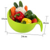 kitchen Leach basket Wash rice Plastic Vegetable Basket thickening Handle Wash rice sieve Wash rice is Rice Washing