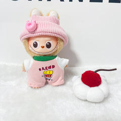 现货拉布布4.0衣服 林小牙可爱连体裤 泡泡玛特挂件labubu4.0娃衣