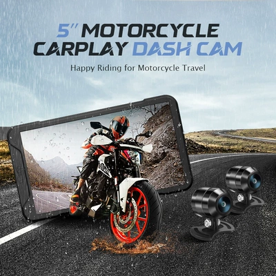 Motorcycle driving recorder machine cast screen driving