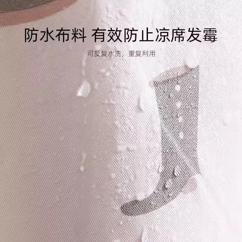 家庭用ストレート二つ折り竹シートカバー防湿防水シート収納袋PEVA現代シンプル畳防塵袋|undefined