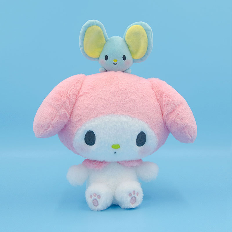 Changyi 正規品 サンリオ ぬいぐるみ メロディー人形 かわいい バックパック チェーン ペンダント バッグ バックル|undefined