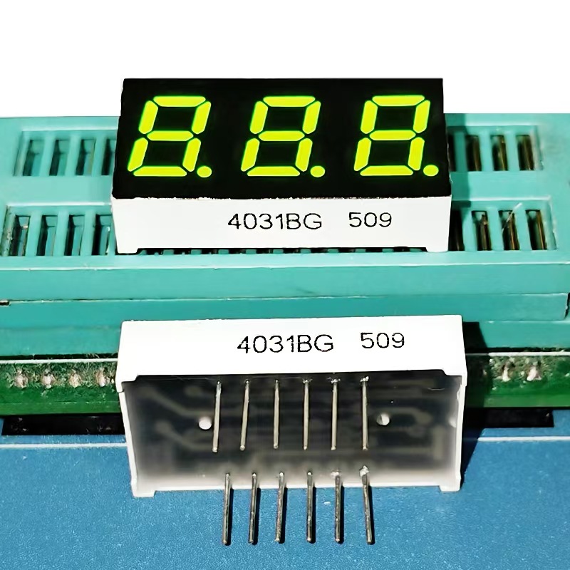 厂家直供0.4英寸3位数码管不带时钟4031AG共阴4031BG共阳高亮黄绿