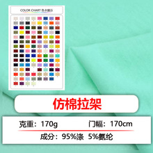 仿棉拉架涤氨纶汗布170g短纤全涤汗布涤单面汗布涤纱汗布针织面料