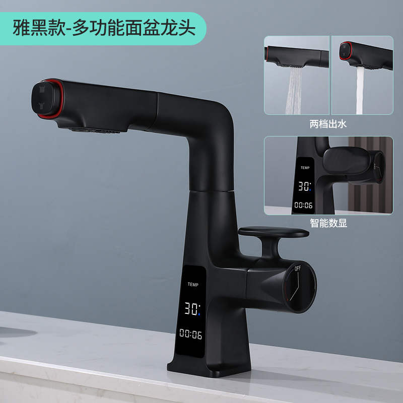 Elegante pantalla digital F020 negro