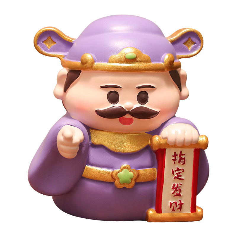 创意好运小财神摆件办公桌面玄学招财装饰工位解压治愈系生日礼物|undefined