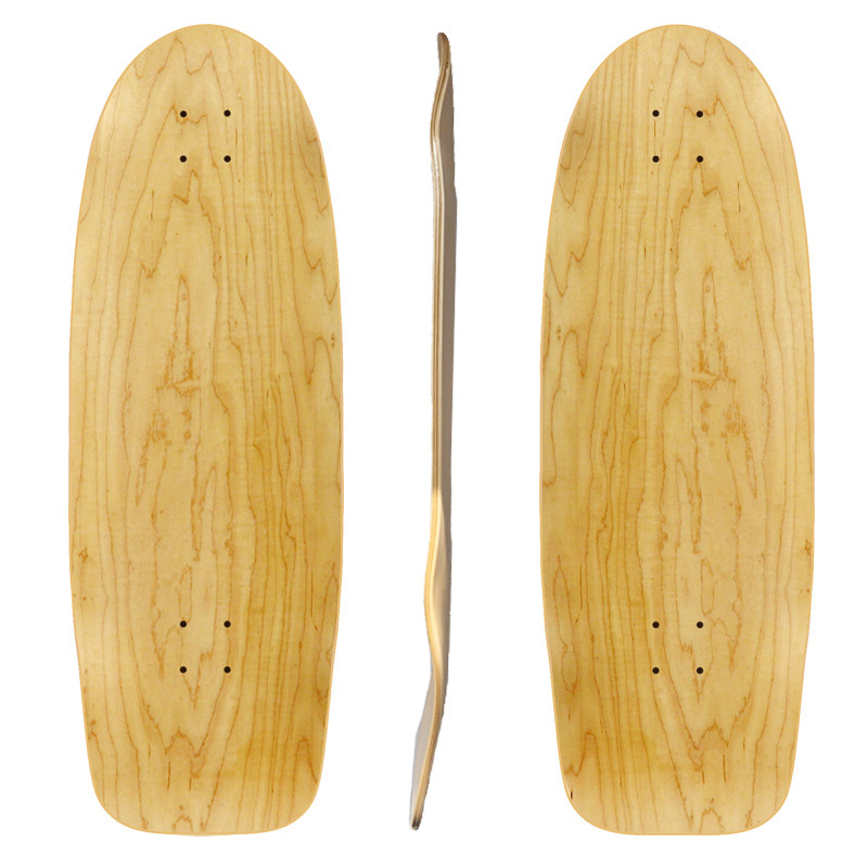 Land surfing skateboard surface 32*10 inch Professional 7-layer full Maple Russian wood double warped fish scooter deep foot nest