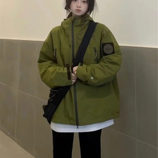 Good Quality American Style Rush Clothes Women's Spring and Autumn New Loose Outdoor Sports Couple Waterproof Mountaineering Suit Jacket Coat