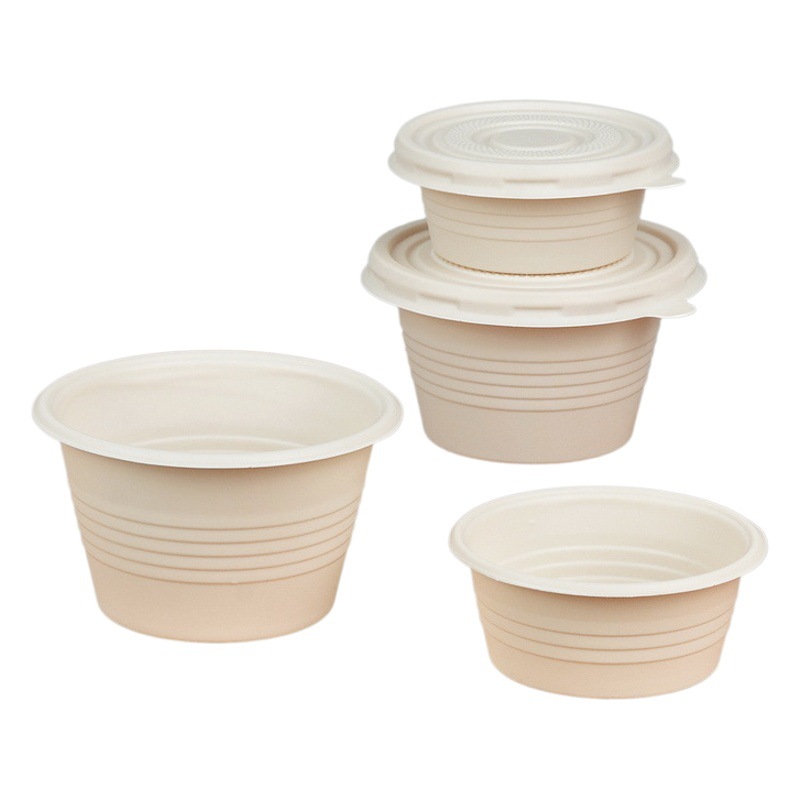 Spot disposable sauce cup environmentally friendly degradable corn starch 2oz/4oz chili soy sauce take-out seasonings box