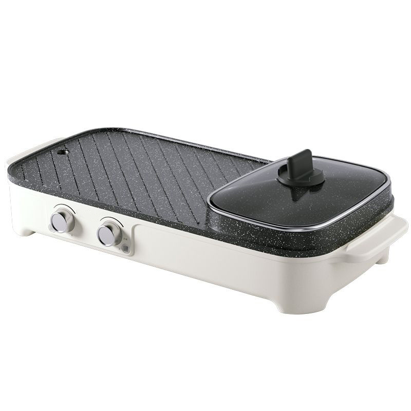 Shabu grilled baked pot multi -functional grilled shabu -shabu -shabu -electric pot, hot pot, smoke -free electricity barbecue stove grilled meat plate home