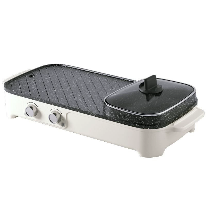 Shabu grilled baked pot multi -functional grilled shabu -shabu -shabu -electric pot, hot pot, smoke -free electricity barbecue stove grilled meat plate home
