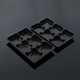 吸塑定选制作PVC通用一次性食品托盘内托 PP吸塑塑料折边透明包装