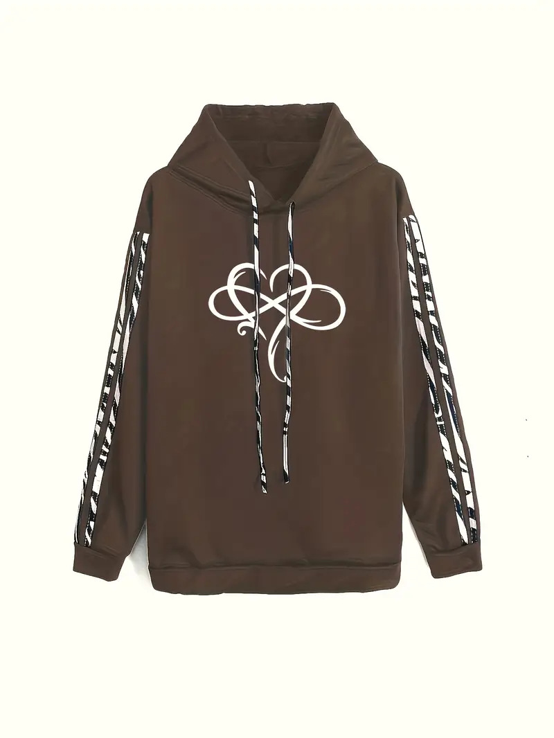 Lässiges Zweiteiler-Set für Damen – Langärmliger Pullover mit Streifen und passende Hose (S-XXL, Polyestermischung, bequemes Streetwear-Outfit)​_voghion.com