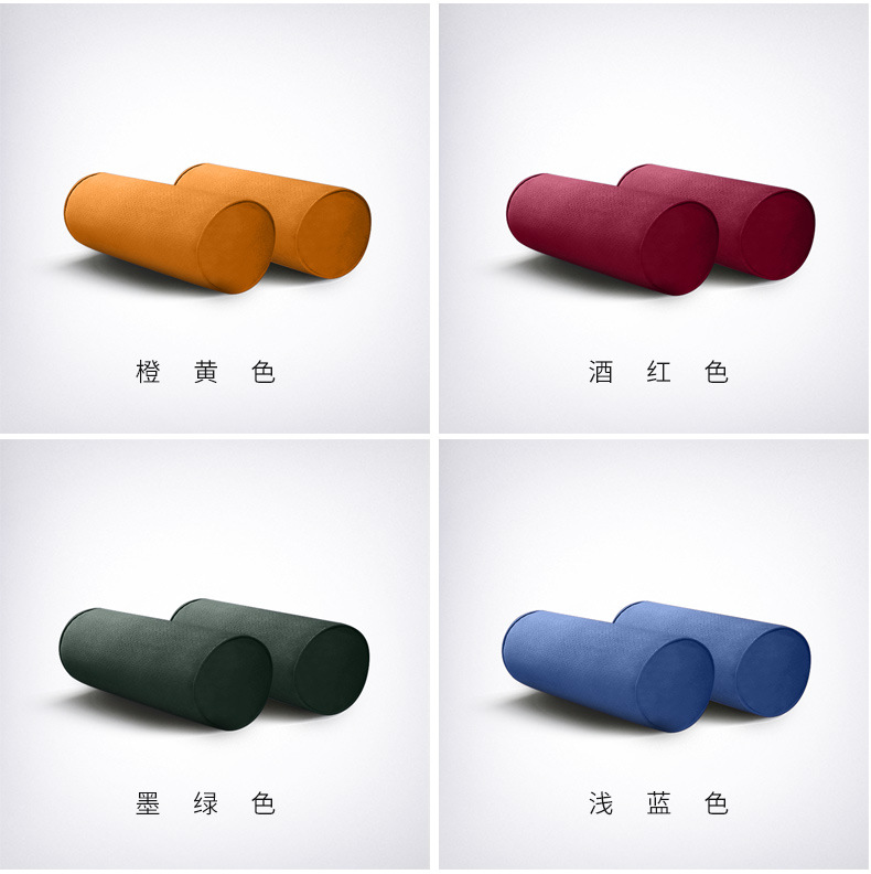 Italian Alcantara Suede Leather Seat Headrest Car Neck Pillow Memory Foam Cervical Spine Support Cushion