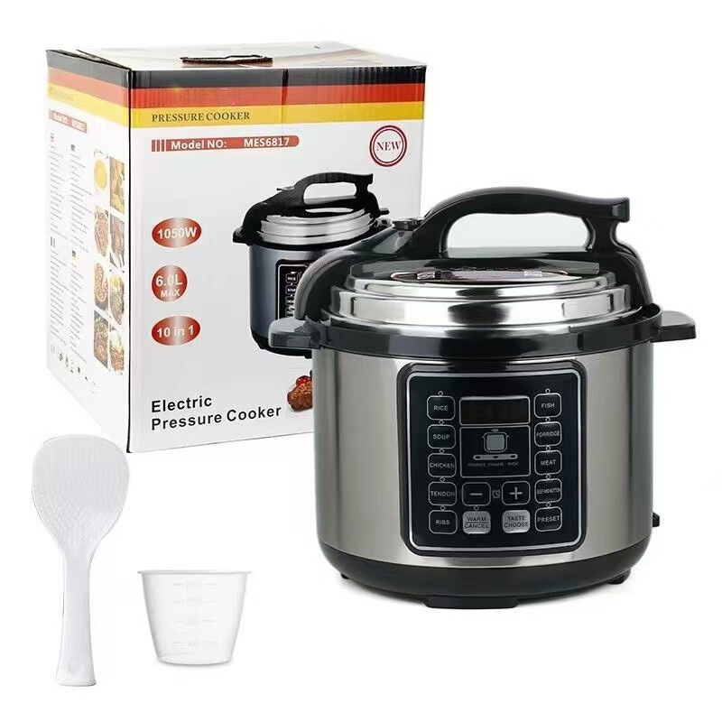 Cross-border pressure cooker 6L thick large-capacity multi-function appointment timing explosion-proof household pressure cooker Cross-border pressure cooker 6L thick large-capacity multi-function appointment timing explosion-proof household pressure cooker