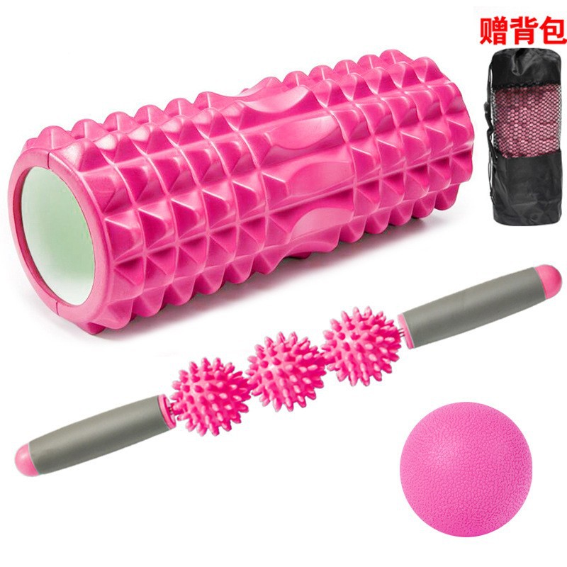 33cm Classic Wolf Shaped Yoga Pillar Massage Bar Fascia Ball suit Hollow Foam Shaft Pilates Yoga Shaft