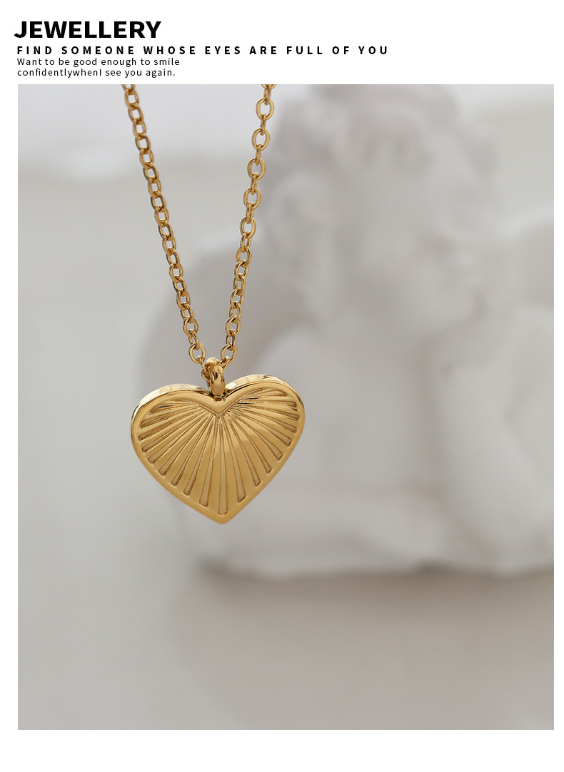 Heart Shape Stainless Steel Pendant Necklace