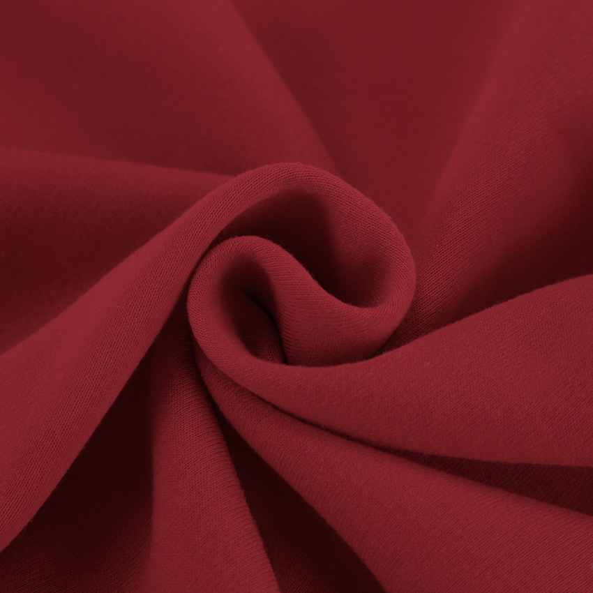 Spring Ankela Red round Neck Women Printed Pullover Sweatshirt Loose Top