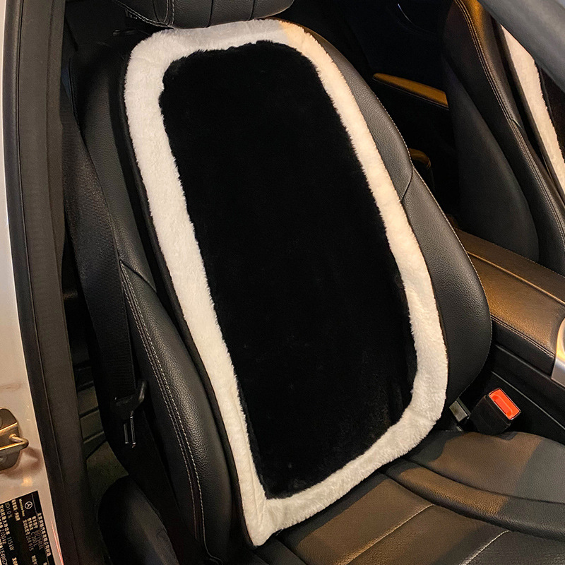 車の座布団冬のぬいぐるみ座布団冬のネット赤シンプル白黒車内四季通用加熱マット女神|undefined