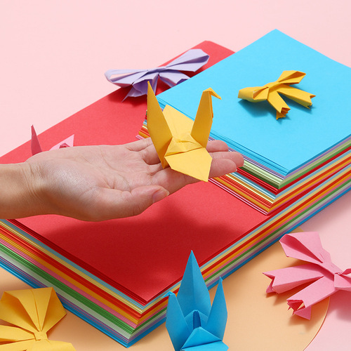15 cm square handmade origami special colorful paper-cut kindergarten colorful origami crane colored paper