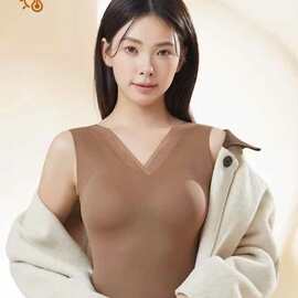 8925#新款尾单美肤基底保暖背心固定杯免穿文胸百搭背心一手包邮