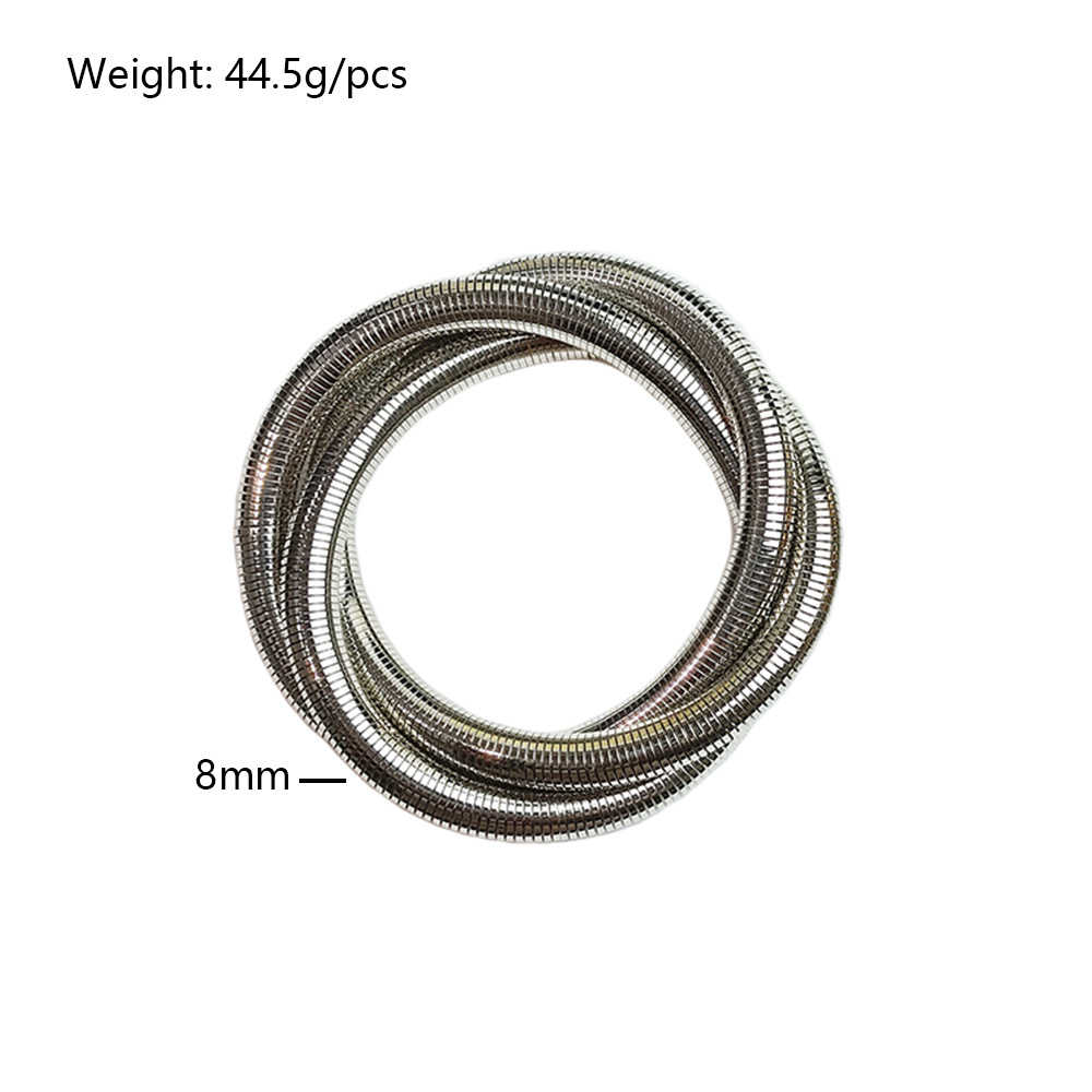 40g Weight Bracelets Classification Iron Chain Material snake chain Chain Type 1 Piece Quantity Casual, Daily Occasion Iron Material Geometric Pattern All Seasons Season Men's Gender Plating Design Retro, Classic Style Style Retro Classic Style Geometric Iron Plating Men's Bracelets Men Cuff & Bangle 3