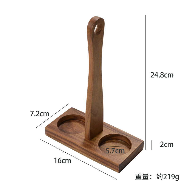 木胡椒研削ベース研磨器スタンドアカシア木アクリルハンドル底パッド研磨器ベース|undefined