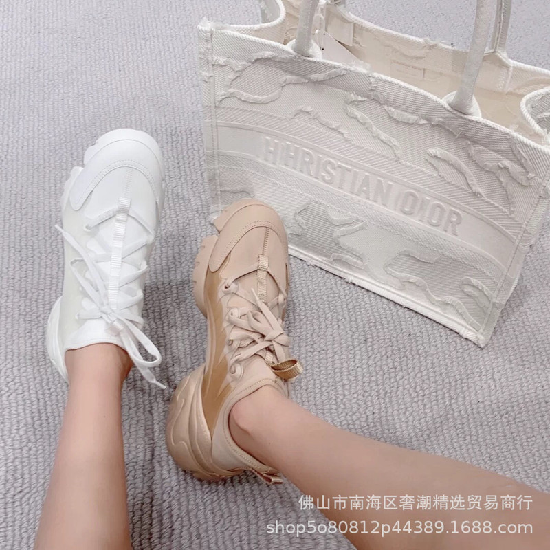 European Station Bow Torre Shoes Women's 2023 New Platform Shoes Thick Sole Height-raising Leather Casual Slim-fit Sneakers