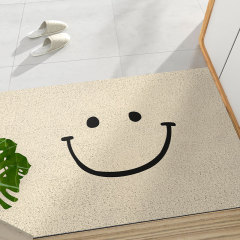 笑臉進門地墊入戶門墊可裁剪pvc絲圈地毯家用創意踩腳墊蹭土墊子