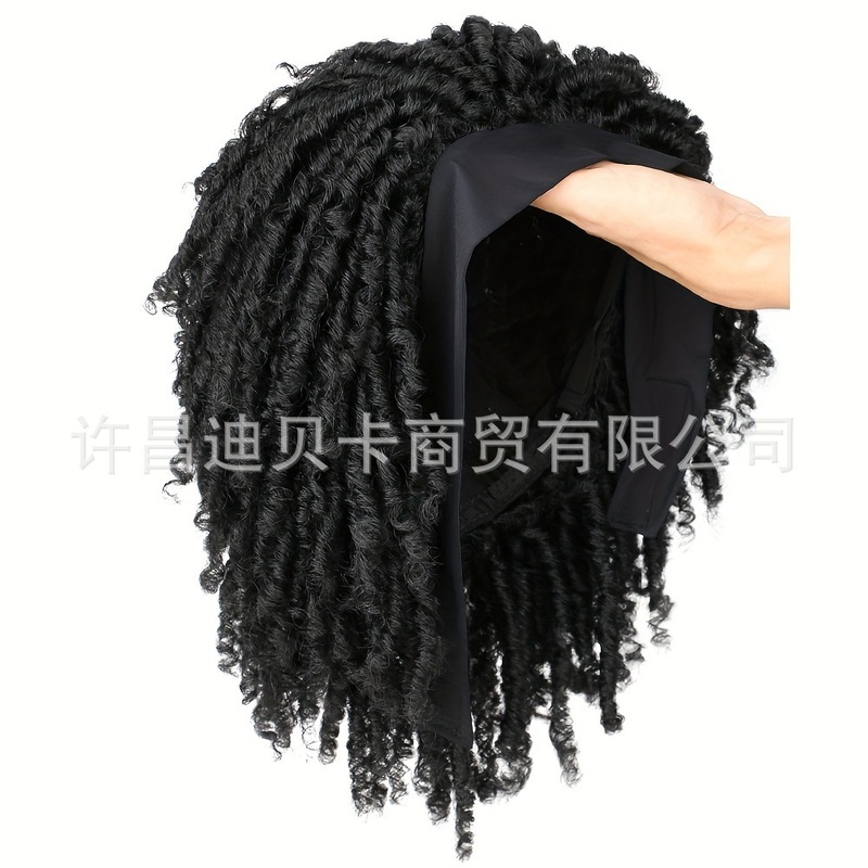 許昌外国貿易化学繊維ウィッグチューブカーブ中空アフロドレッドヘアアイスリボンヘッドギアアフロドレッドヘアウィッグ|undefined