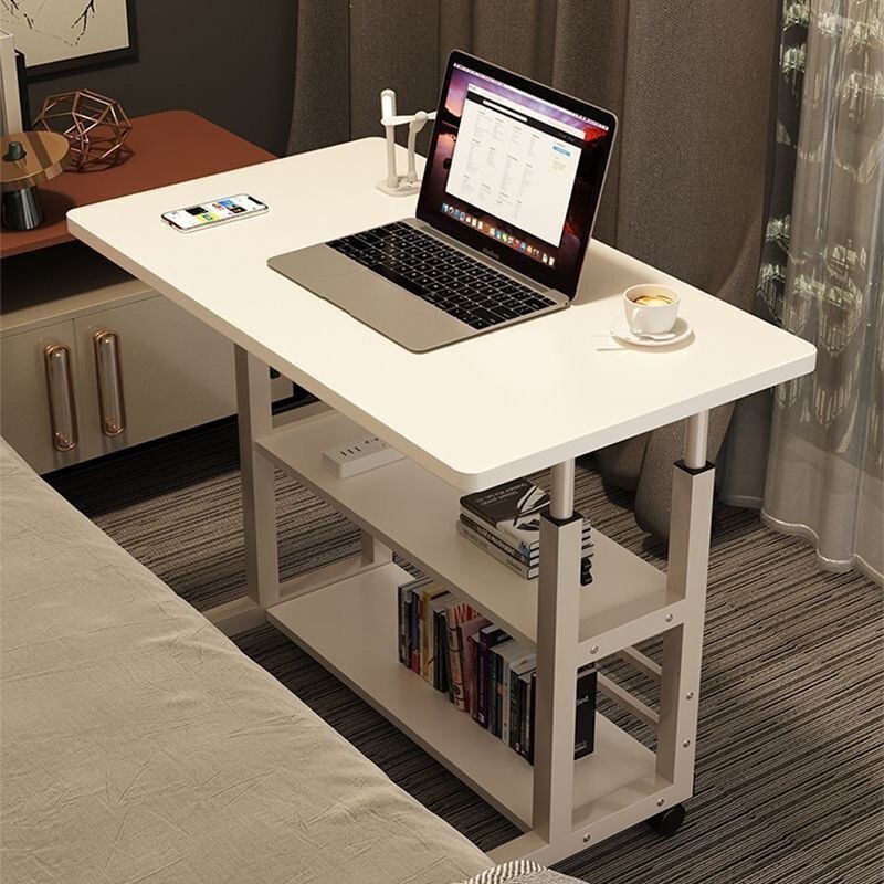Multifunctional adjustable table with wheels, movable dormitory electric adjustable table, foreign trade lazy adjustable computer table Multifunctional adjustable table with wheels, movable dormitory electric adjustable table, foreign trade lazy adjustable computer table