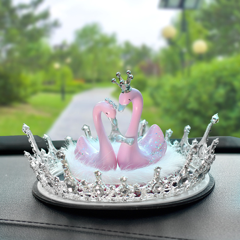 Nuevos adornos de automóvil cisne, adornos de automóvil creativos, adornos de consola central, adornos de aroma, artículos de automóvil para mujeres