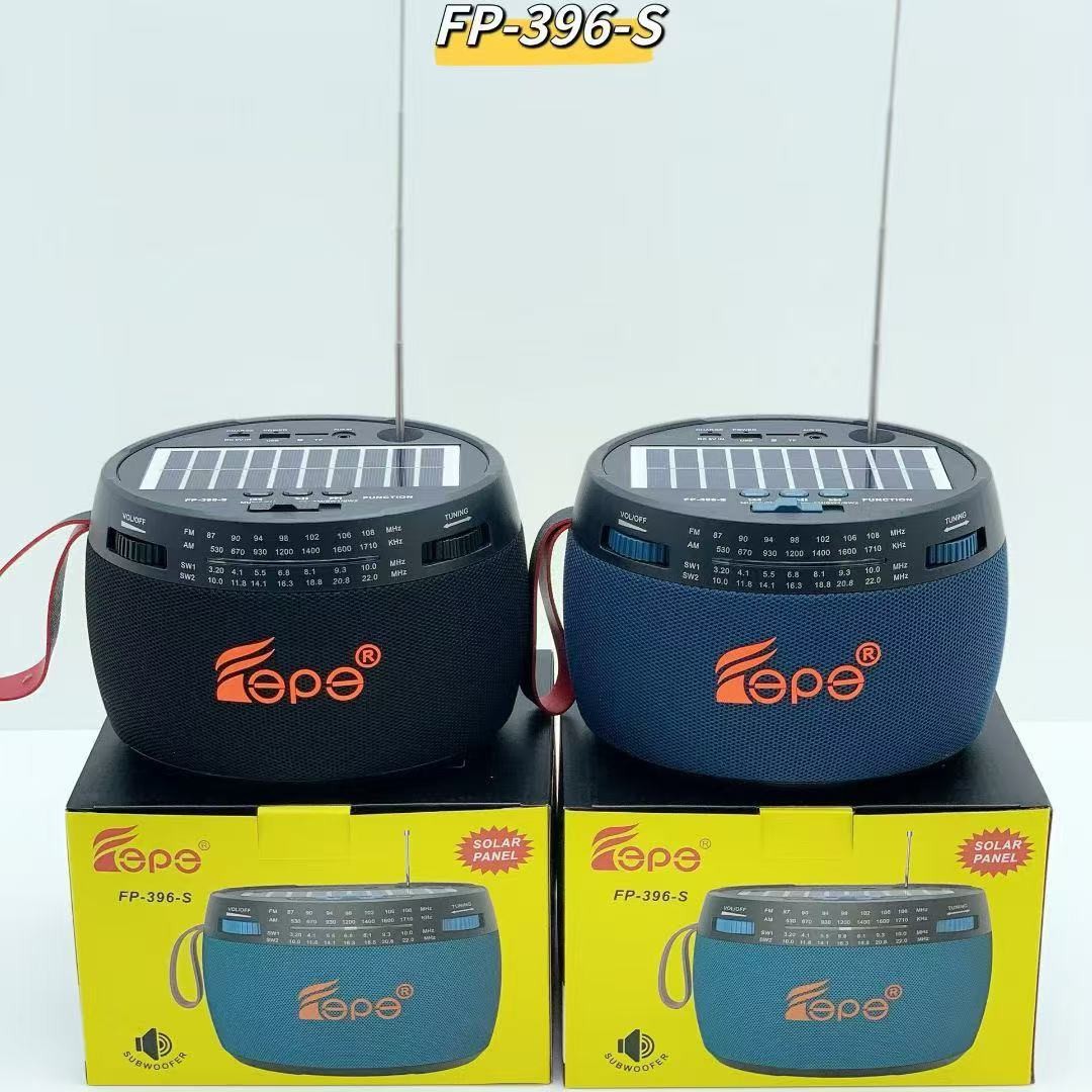 fp-396-s cross-border wireless solar charging bluetooth audio outdoor portable muitiband radio subwoofer