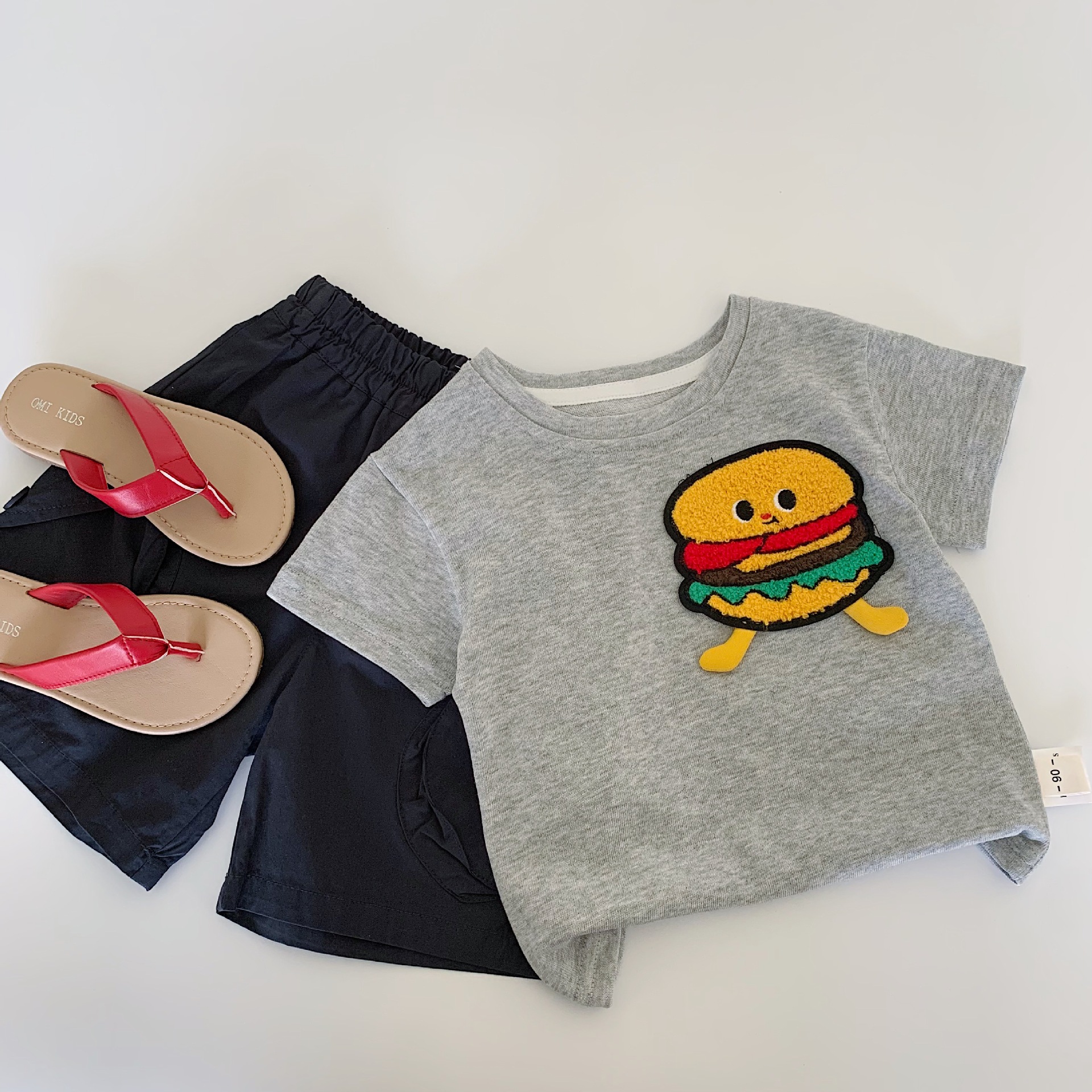 Camiseta de manga corta para niños Maibao 2025 nueva ropa para niños coreanos ropa para niños verano blusas de verano de media manga al por mayor