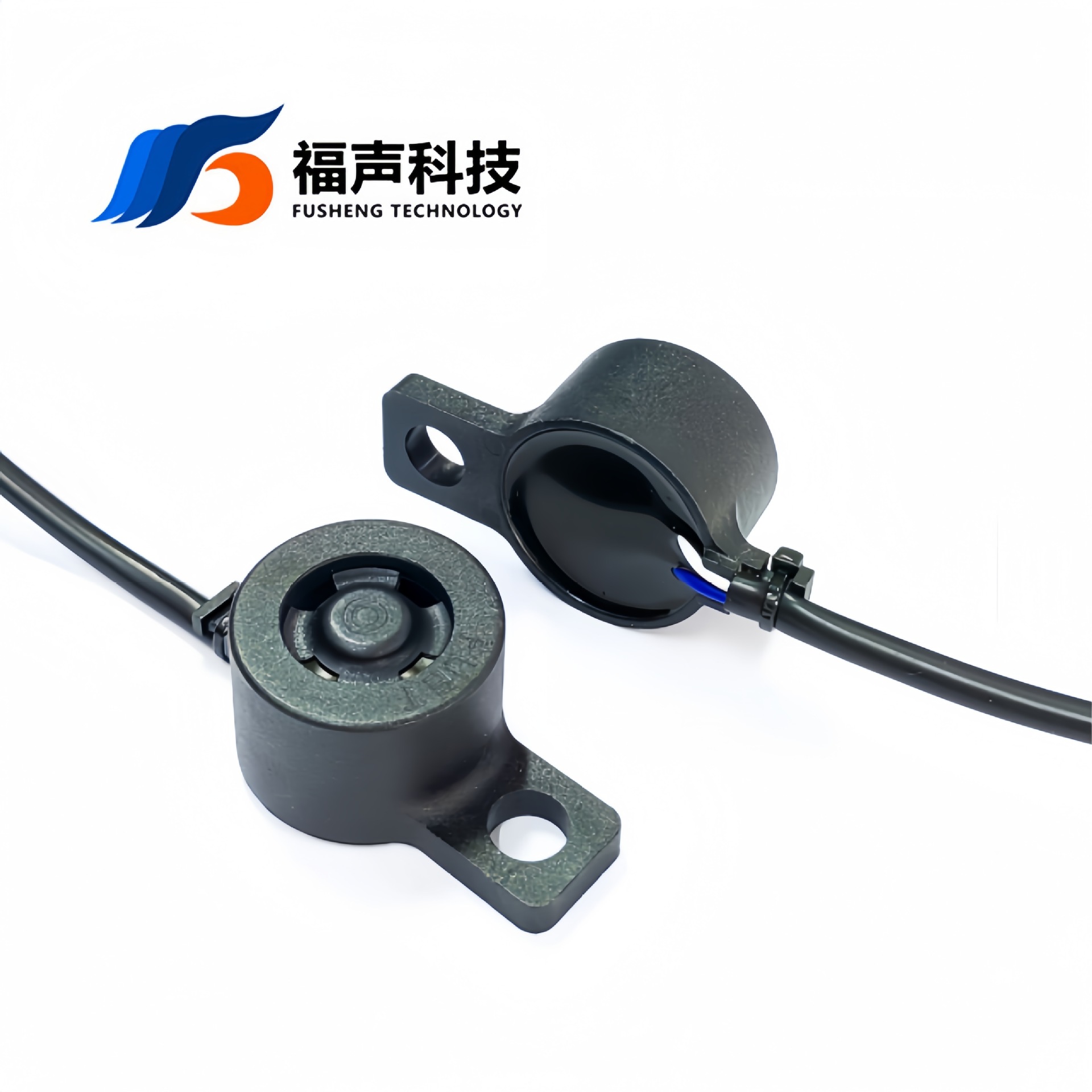 3322压电无源防水蜂鸣器12V 100DB 高分贝 IP67 摩托车用带线FUET