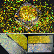 亚马逊爆款混合亮片 幻彩镭射粉妖精之瞳亮片diy滴胶七彩闪粉10克