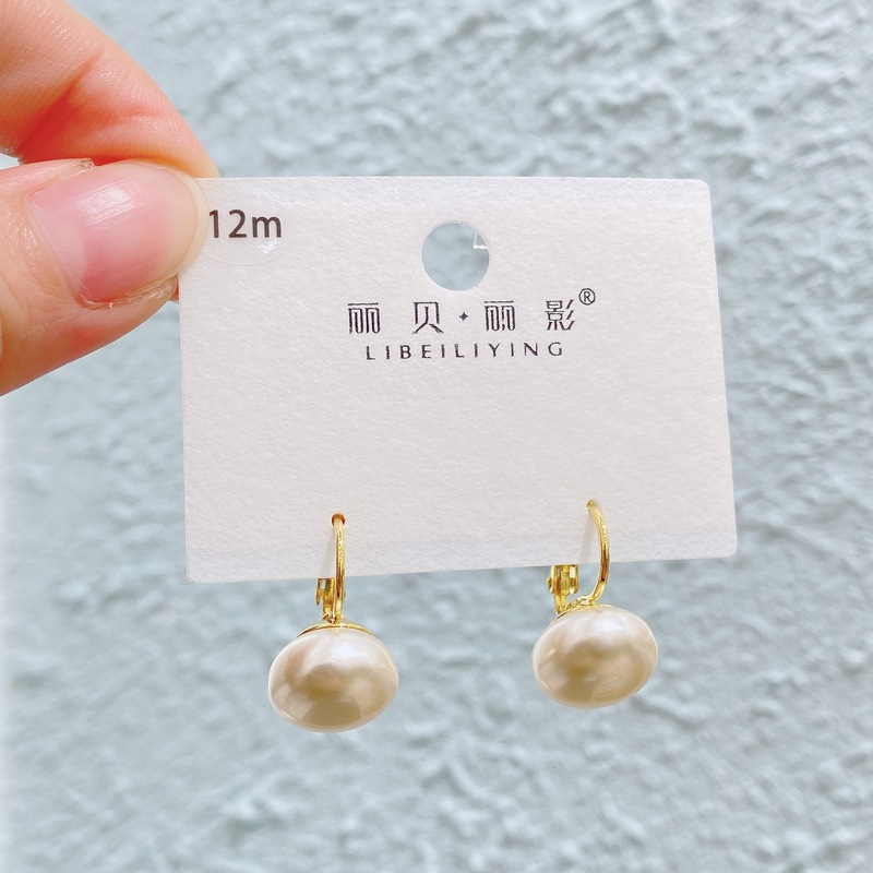 Liyin/Libeliying 新しいパール蝶のイヤリング女性のためのライト高級優しい気質シンプルなイヤリングシルバー針イヤリング|undefined