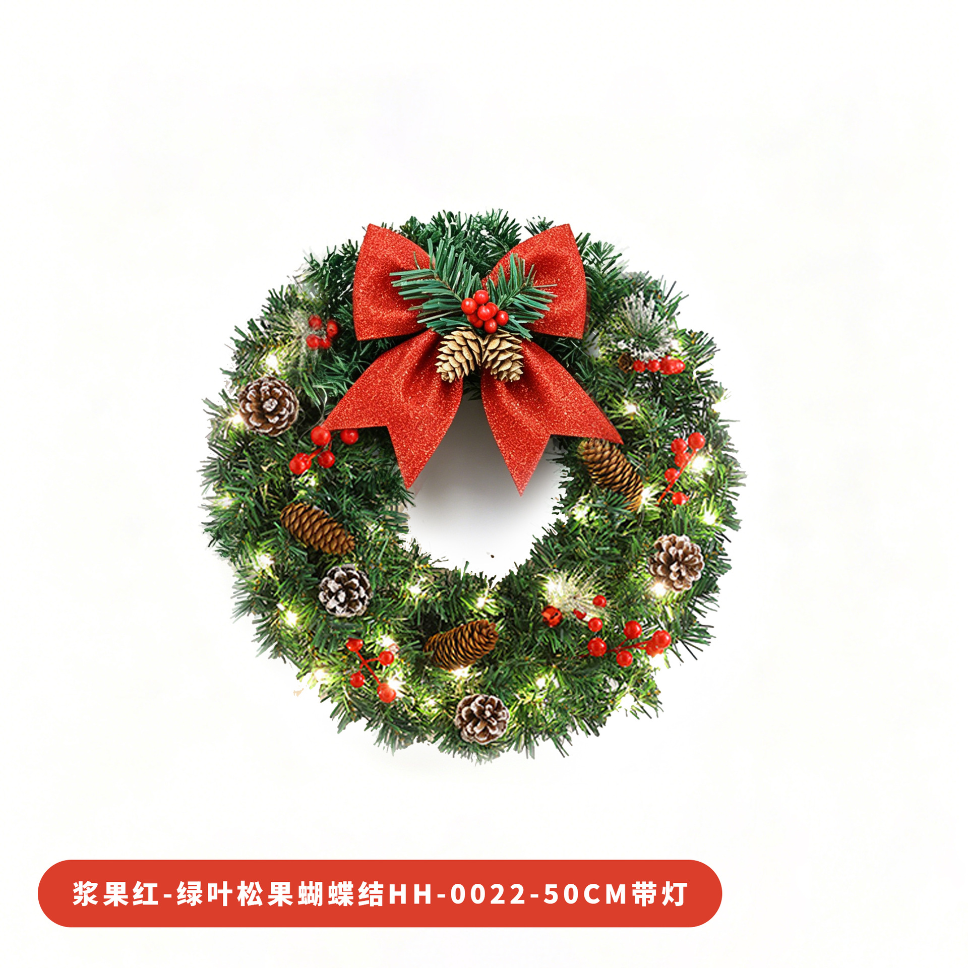 Amazon popular guirnalda de Navidad ratán 30/40/50/60cm decoración de Navidad Garland puerta colgando escena