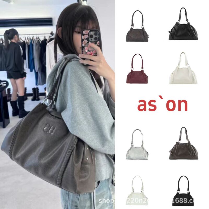 Korean Niche Ason Motorcycle Bag, Wandering Bag, Blogger's Same Style Single Shoulder Armpit Bag, Fashionable Large Capacity Handbag for Women Korean Niche Ason Motorcycle Bag, Wandering Bag, Blogger's Same Style Single Shoulder Armpit Bag, Fashionable Large Capacity Handbag for Women