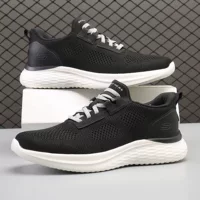 SKQ Skechers 2025, новая мужская обувь, слипоны без шнуровки, удобная спортивная повседневная обувь